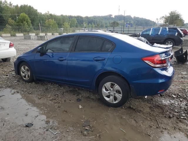 19XFB2F59EE005358 - 2014 HONDA CIVIC LX BLUE photo 2