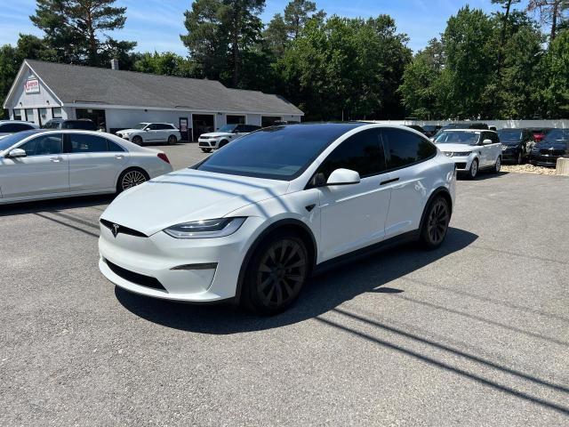 7SAXCBE62NF362440 - 2022 TESLA MODEL X WHITE photo 2