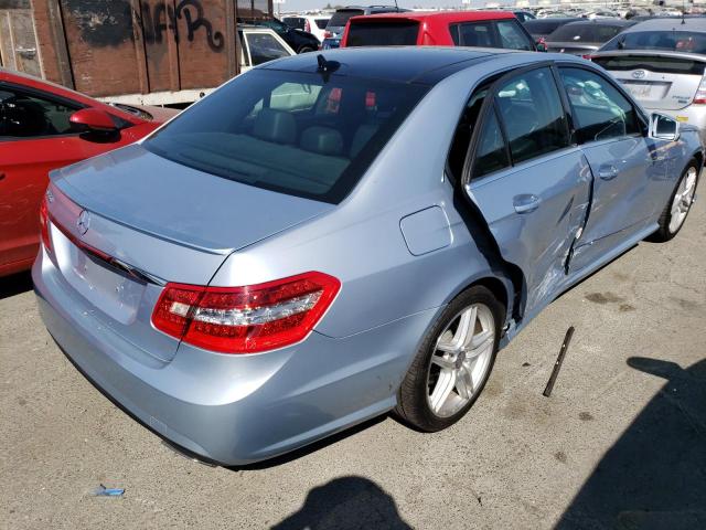 WDDHF5KB9DA661383 - 2013 MERCEDES-BENZ E 350 BLUE photo 3