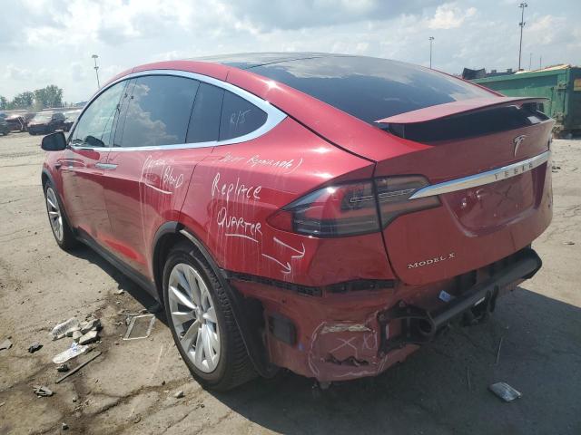 5YJXCBE29KF152147 - 2019 TESLA MODEL X 红色 照片 2