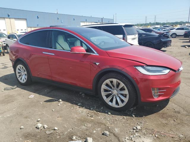 5YJXCBE29KF152147 - 2019 TESLA MODEL X 红色 照片 4