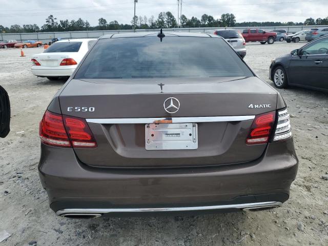 WDDHF9BB5EA861167 - 2014 MERCEDES-BENZ E 550 4MATIC BROWN photo 6