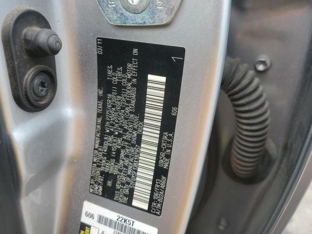 5TFUY5F13BX197957 - 2011 TOYOTA TUNDRA DOUBLE CAB SR5 SILVER photo 12