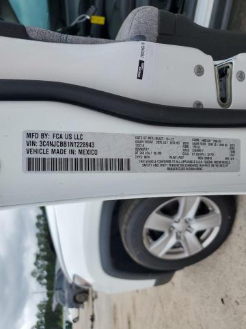 3C4NJCBB1NT228943 - 2022 JEEP COMPASS LATITUDE WHITE photo 14