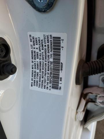 19XFC2F80LE017192 - 2020 HONDA CIVIC SPORT 白色 照片 12