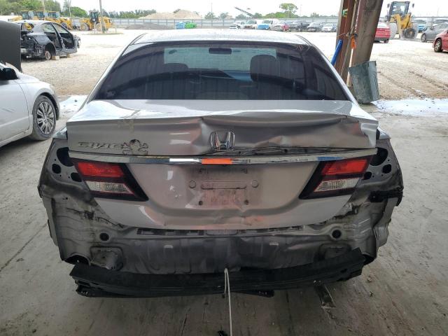 19XFB2F54FE105840 - 2015 HONDA CIVIC LX SILVER photo 6