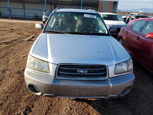 JF1SG65644H711489 - 2004 SUBARU FORESTER 2.5XS Արծաթագույն լուսանկար 5
