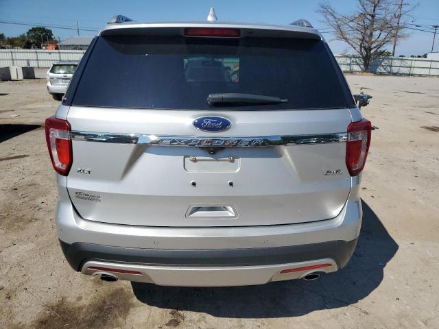 1FM5K8D87GGD11761 - 2016 FORD EXPLORER XLT SILVER photo 6