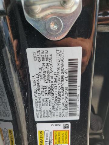5J6RS4H75PL007362 - 2023 HONDA CR-V EXL BLACK photo 13