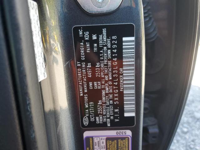 5XXGT4L33LG414928 - 2020 KIA OPTIMA LX 灰色 照片 12