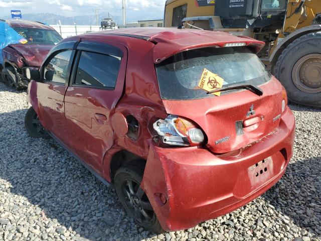 ML32A4HJ9FH035045 - 2015 MITSUBISHI MIRAGE ES BURGUNDY photo 2