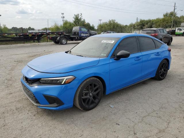 19XFL2H8XNE021380 - 2022 HONDA CIVIC SPORT BLUE photo 1
