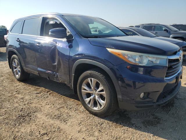5TDJKRFH2FS139908 - 2015 TOYOTA HIGHLANDER XLE Mavi foto 4