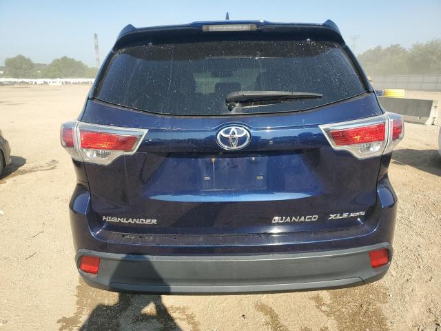 5TDJKRFH2FS139908 - 2015 TOYOTA HIGHLANDER XLE Mavi foto 6