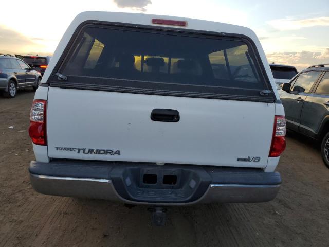 5TBRT34175S471126 - 2005 TOYOTA TUNDRA ACCESS CAB SR5 WHITE photo 6