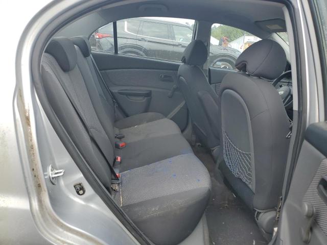 KNADH4A35A6610868 - 2010 KIA RIO LX SILVER photo 10