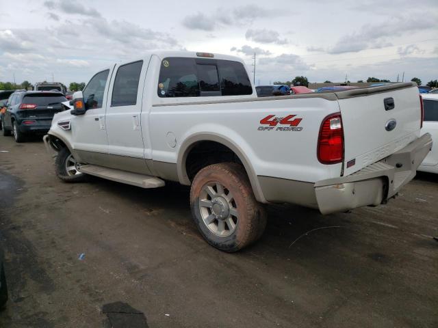 1FTWW31R48EC18481 - 2008 FORD F350 SRW SUPER DUTY WHITE photo 2