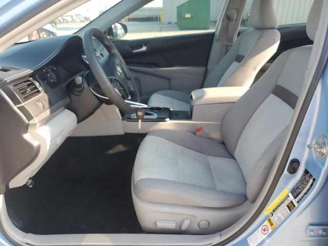 4T4BF1FKXDR306886 - 2013 TOYOTA CAMRY L BLUE photo 7