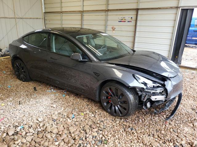 5YJ3E1EC8PF689644 - 2023 TESLA MODEL 3 Մոխրագույն լուսանկար 4