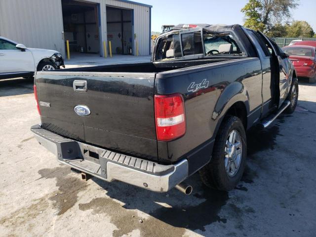 1FTPX14V88FA90917 - 2008 FORD F150 BLACK photo 4