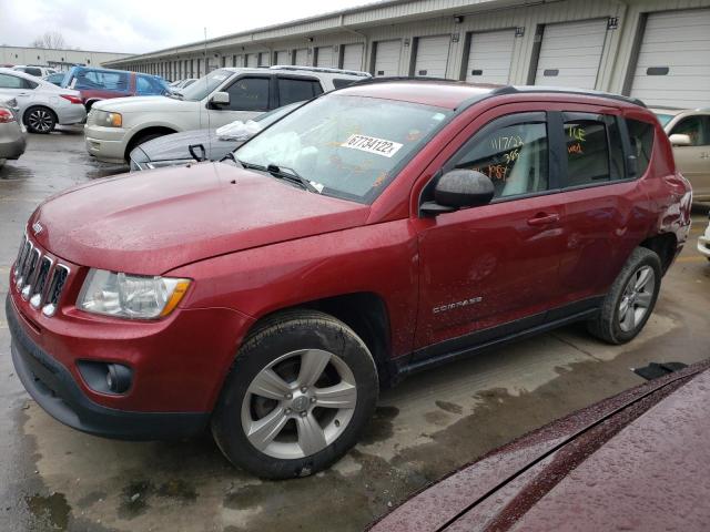 1C4NJCEA5DD208153 - 2013 JEEP COMPASS LATITUDE RED photo 1