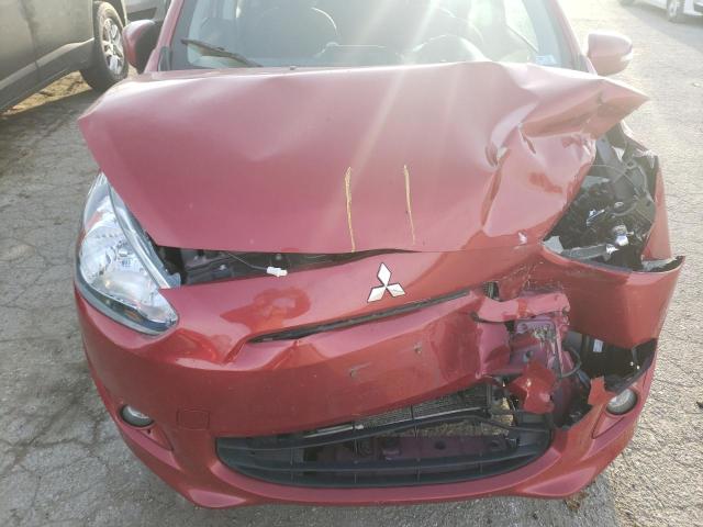 ML32A4HJ5FH058399 - 2015 MITSUBISHI MIRAGE ES RED photo 7