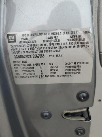 3GNDA23D37S569556 - 2007 CHEVROLET HHR LT GRAY photo 13