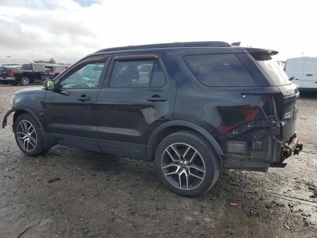 1FM5K8GT1HGA24966 - 2017 FORD EXPLORER SPORT BLACK photo 2