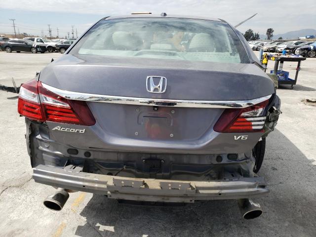 1HGCR3F8XGA030999 - 2016 HONDA ACCORD EXL GRAY photo 6