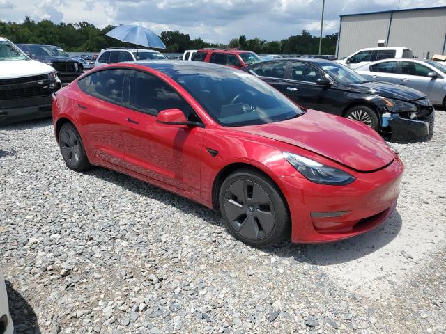 5YJ3E1EA4PF651777 - 2023 TESLA MODEL 3 Rot Foto 4