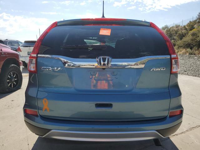 2HKRM4H7XFH672874 - 2015 HONDA CR-V EXL BLUE photo 6