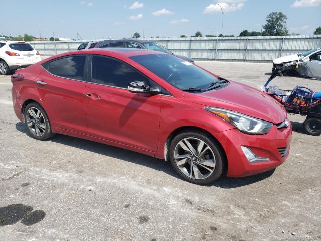 KMHDH4AE4EU084881 - 2014 HYUNDAI ELANTRA SE RED photo 4