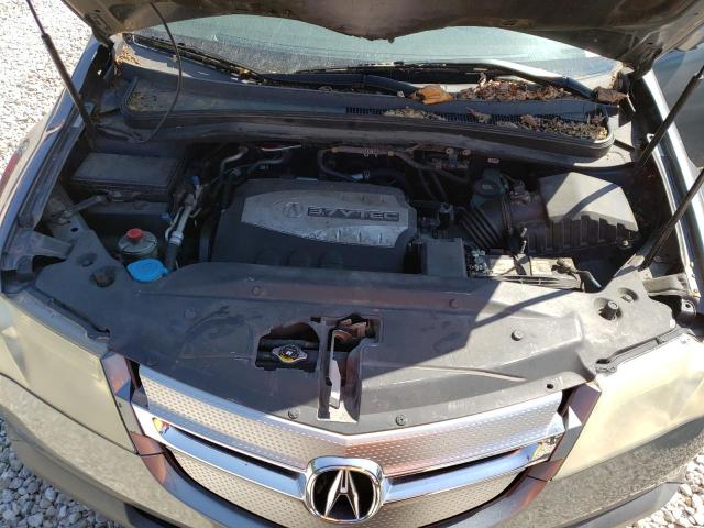 2HNYD28428H542714 - 2008 ACURA MDX TECHNOLOGY GRAY photo 11