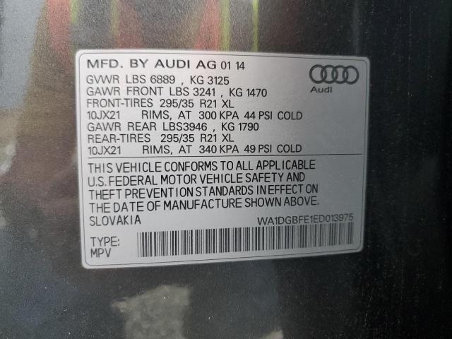 WA1DGBFE1ED013975 - 2014 AUDI Q7 PRESTIGE GRAY photo 13