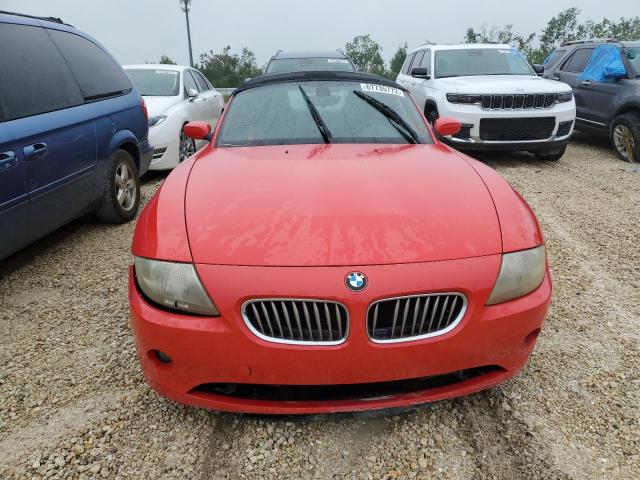 4USBT53565LU11309 - 2005 BMW Z4 3.0 RED photo 5