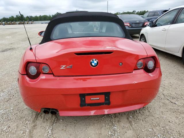 4USBT53565LU11309 - 2005 BMW Z4 3.0 RED photo 6