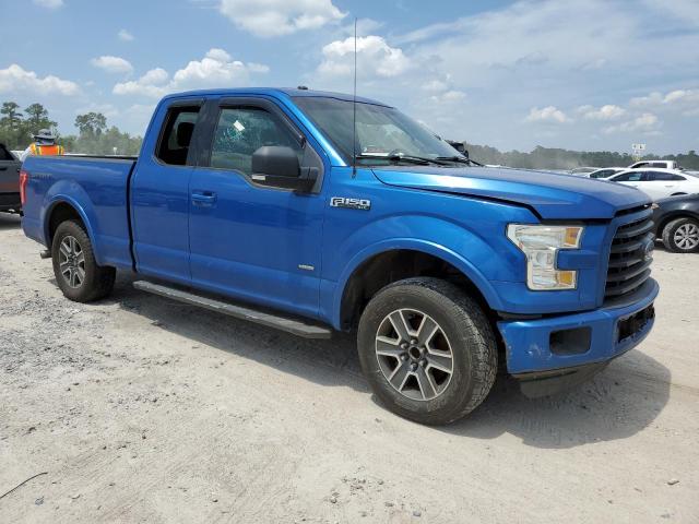 1FTEX1CP2GFB01225 - 2016 FORD F150 SUPER CAB BLUE photo 4