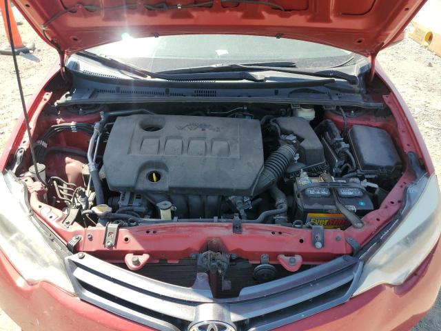 5YFBURHE6GP563426 - 2016 TOYOTA COROLLA L RED photo 11