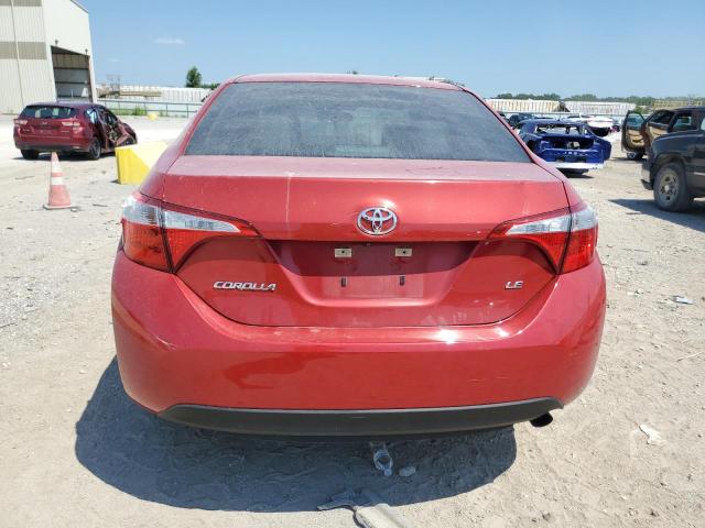 5YFBURHE6GP563426 - 2016 TOYOTA COROLLA L RED photo 6