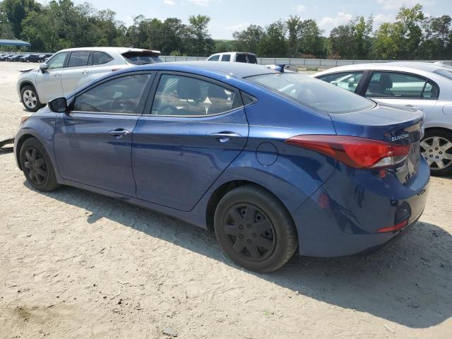 5NPDH4AE3GH734303 - 2016 HYUNDAI ELANTRA SE BLUE photo 2