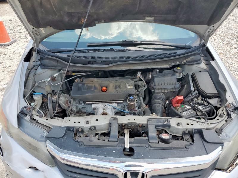 2HGFB2F5XCH597677 - 2012 HONDA CIVIC LX ვერცხლისფერი ფოტო 11