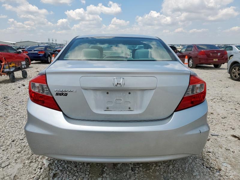 2HGFB2F5XCH597677 - 2012 HONDA CIVIC LX ვერცხლისფერი ფოტო 6