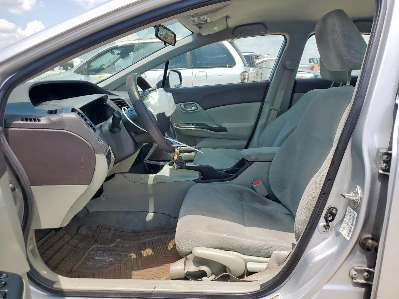 2HGFB2F5XCH597677 - 2012 HONDA CIVIC LX ვერცხლისფერი ფოტო 7