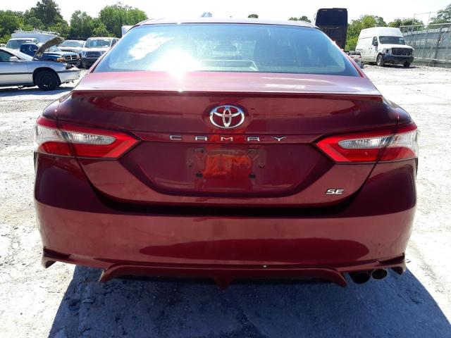 4T1B11HK4JU626643 - 2018 TOYOTA CAMRY L RED photo 6