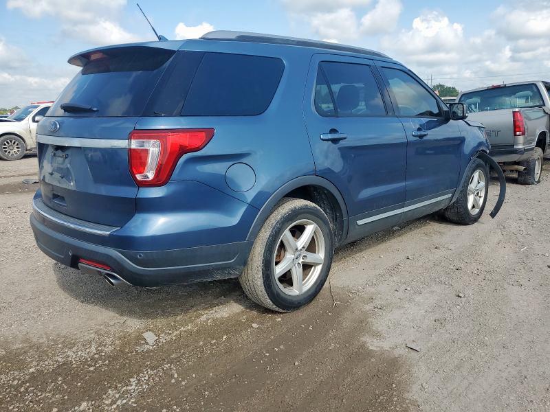 1FM5K7D87JGB97195 - 2018 FORD EXPLORER XLT BLUE photo 3