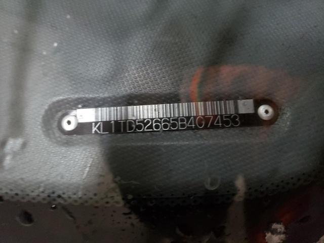 KL1TD52665B407453 - 2005 CHEVROLET AVEO BASE BLUE photo 12