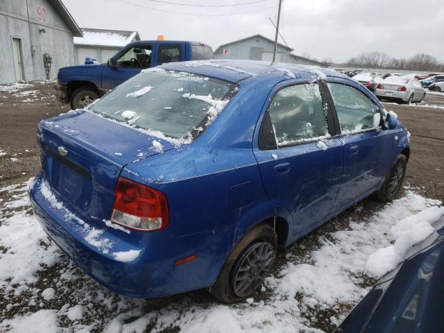 KL1TD52665B407453 - 2005 CHEVROLET AVEO BASE BLUE photo 3