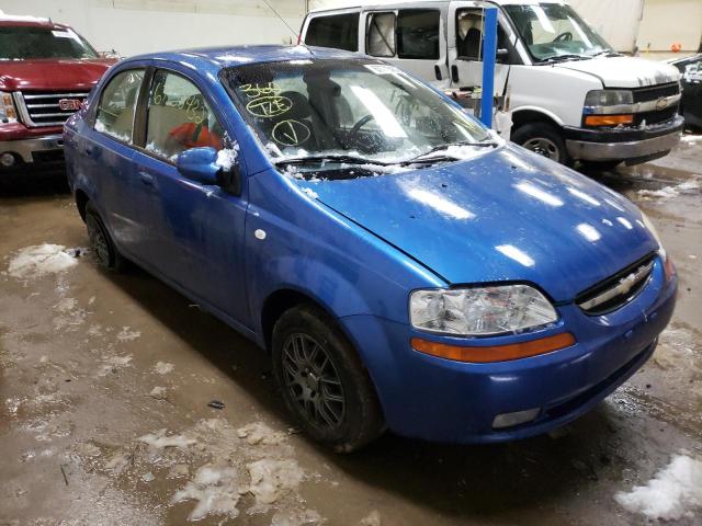 KL1TD52665B407453 - 2005 CHEVROLET AVEO BASE BLUE photo 4
