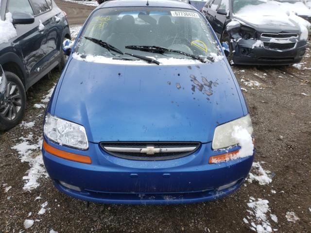 KL1TD52665B407453 - 2005 CHEVROLET AVEO BASE BLUE photo 5