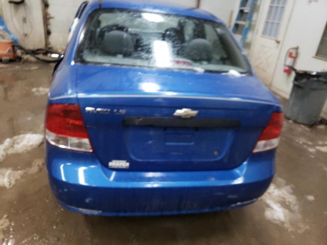 KL1TD52665B407453 - 2005 CHEVROLET AVEO BASE BLUE photo 6